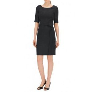 NWT - BOSS by Hugo Boss - Delera Stretch Wool Blend Sheath Dress - Black - 0